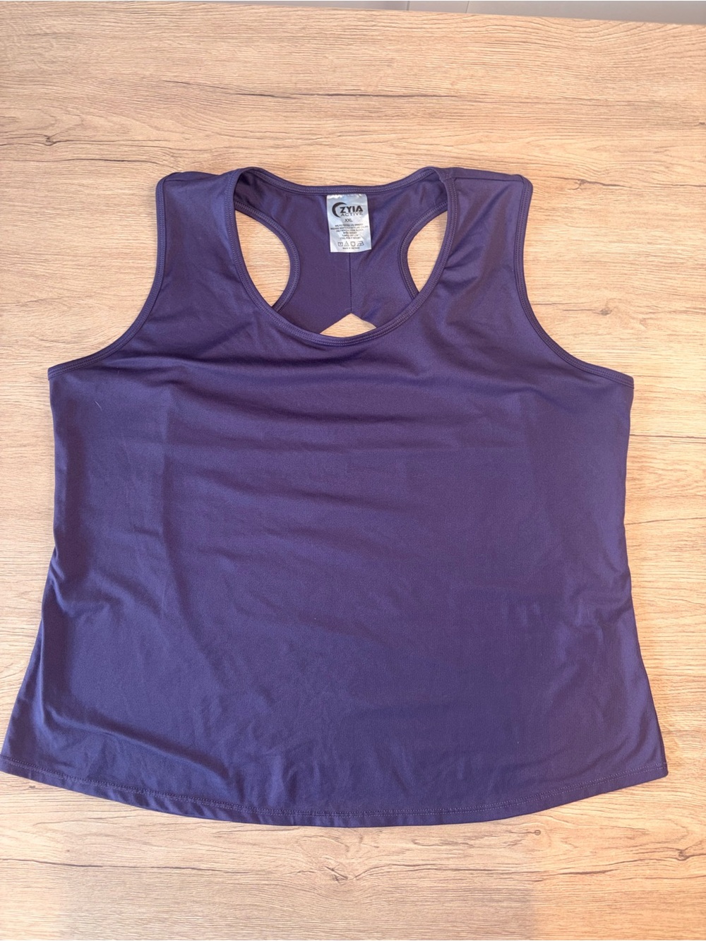 ZYIA Purple Vented Open Back Tank Size XXL